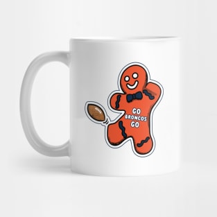 Denver Broncos Gingerbread Man Mug